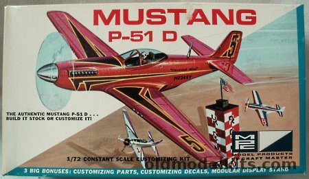 MPC 1/72 P-51D Mustang - USAF or Racer, 7005-70 plastic model kit